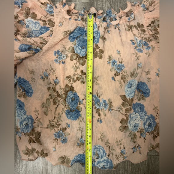 Petal & Pup Pink Floral Off-Shoulder Blouse - Picture 2 of 10